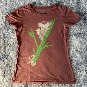 Blue Platypus Cute Koala Graphic Tee L Brown